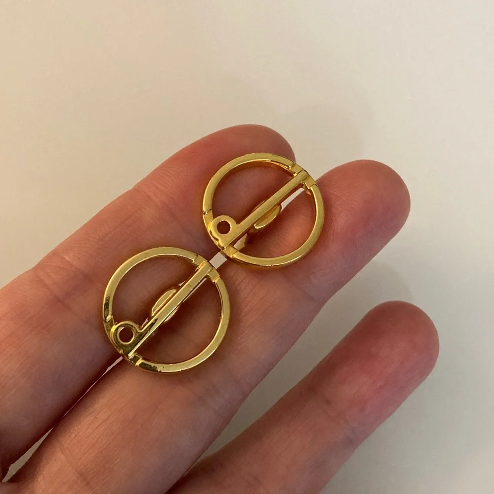 Dunhill Gold Circular Toggle Cufflinks